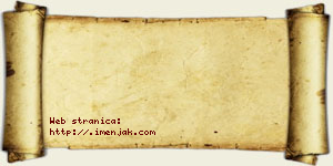 Avram Bzenić vizit kartica